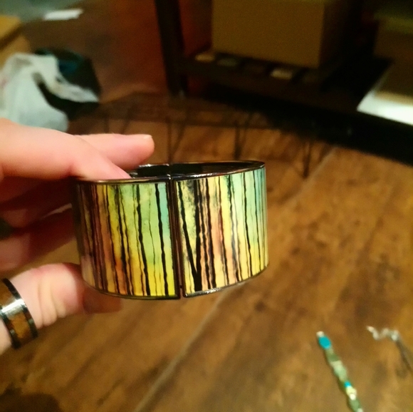 Statement Jewelry: 2 Necklaces, 2 Bracelets, Watch - Picture 2 of 7